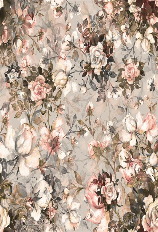 Toile de fond mural floral abstrait pour le studio