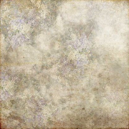 Toile de fond de portrait rétro vintage floral lavande pour enfants
