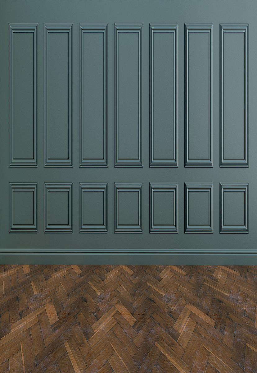 Toile de fond décors de photographie de sol en bois abstrait bleu morandi pour la photo de mariage