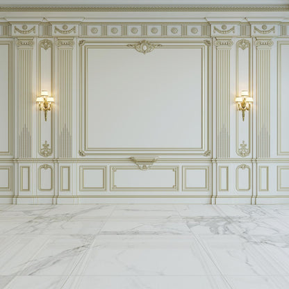 Toile de fond de mariage de mur beige luxueux pour la photographie