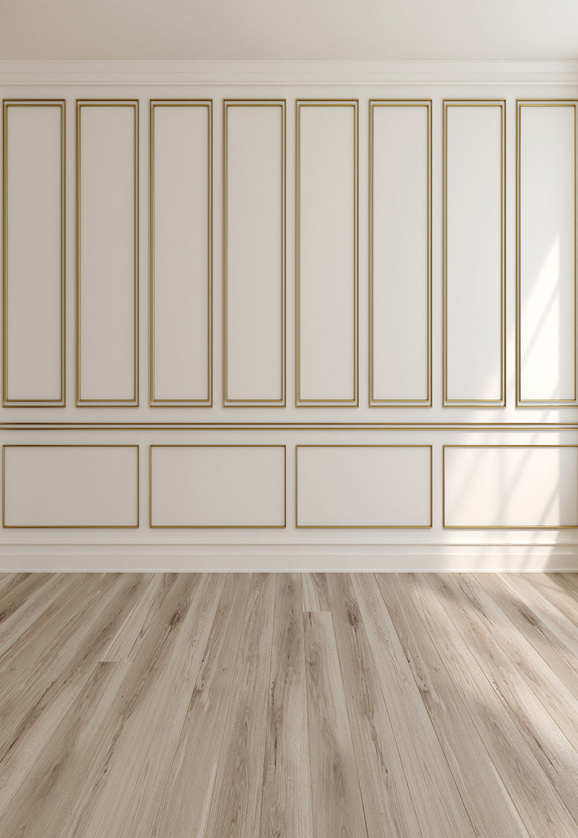 Toile de fond de mur beige plancher de bois photo décors pour la mariage