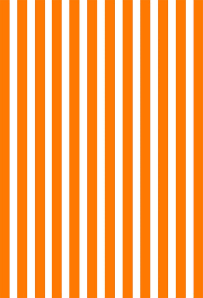 Orange and White Stripes Portrait Fabric Photography Backdrops