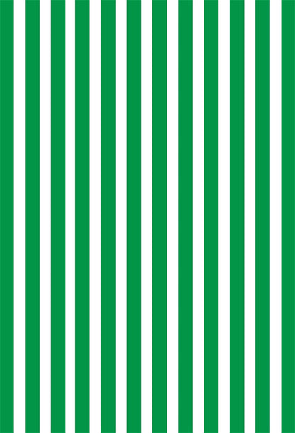 Green and White Stripes Baby Show Photo Backdrops