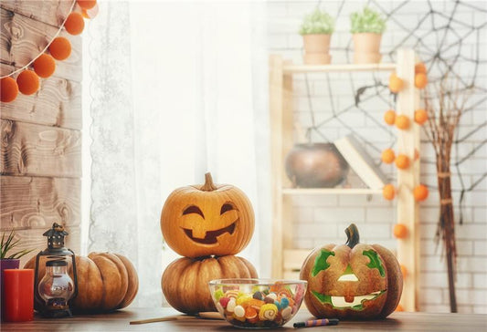 Toile de fond de citrouille Halloween photo pour la photographie