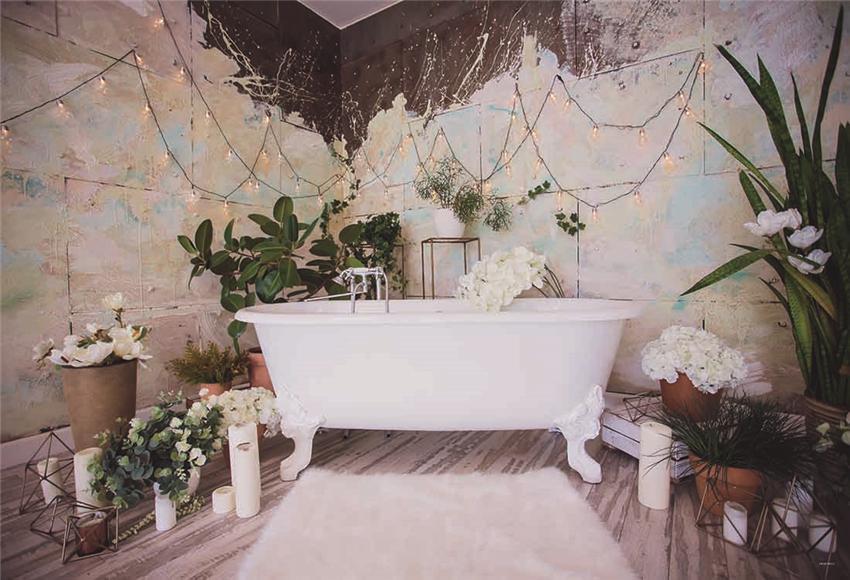 Toile de fond de mur graffiti de bain pour le nouveau-né