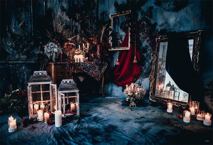 Toile de fond de photographie magique d'Halloween