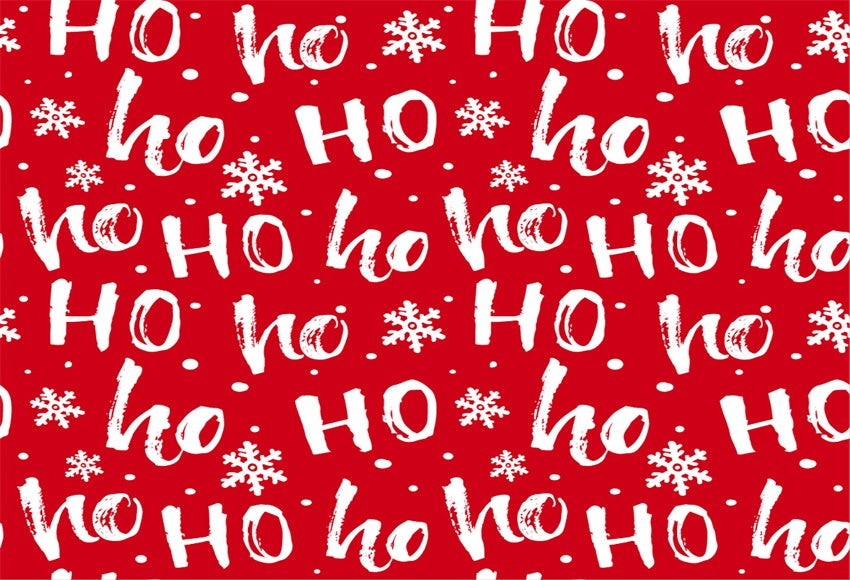 Toile de fond de flocon de neige rouge HO décors de photographie de Noël