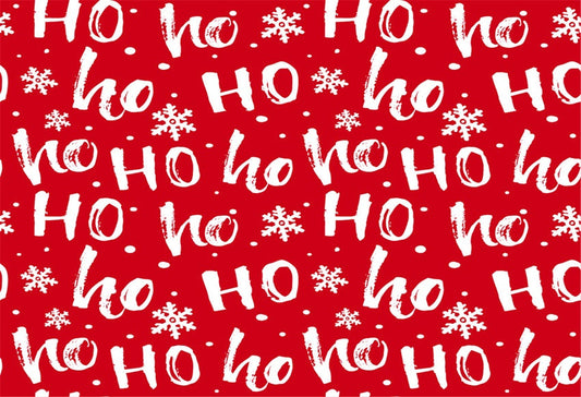 Toile de fond de flocon de neige rouge HO décors de photographie de Noël