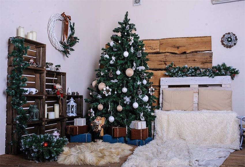 Toile de fond décor de Noël photo pour le studio