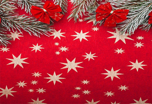 Toile de fond de flocon de neige de Noël rouge papillon rouge pour les photos