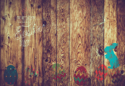 Toile de fond de joyeuses Pâques fond brun foncé