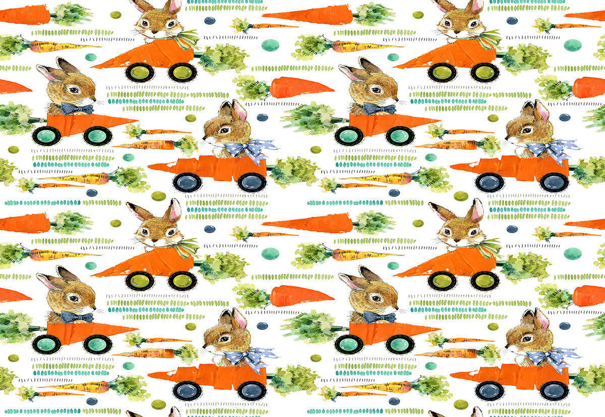 Toile de fond carotte voiture lapin Pâques photo toile de fond décors
