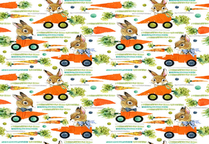 Toile de fond carotte voiture lapin Pâques photo toile de fond décors
