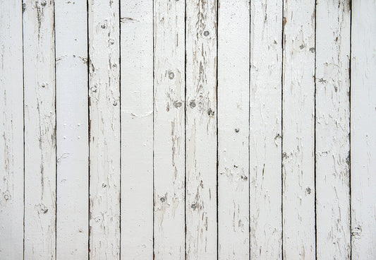 Toile de fond décors de photographie de mur en bois blanc vintage pour la photo
