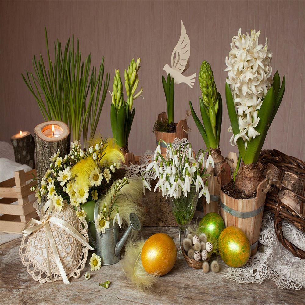Toile de fond jonquille printemps Pâques photographie décors