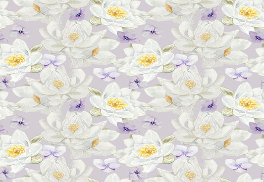 Toile de fond de fleurs blanches florales pourpres décors de lavande