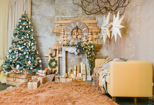 Toile de fond joyeux Noël branches photographie décors