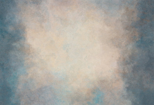 Rustic Abstract Blue Brown Portrait Photo Backdrop