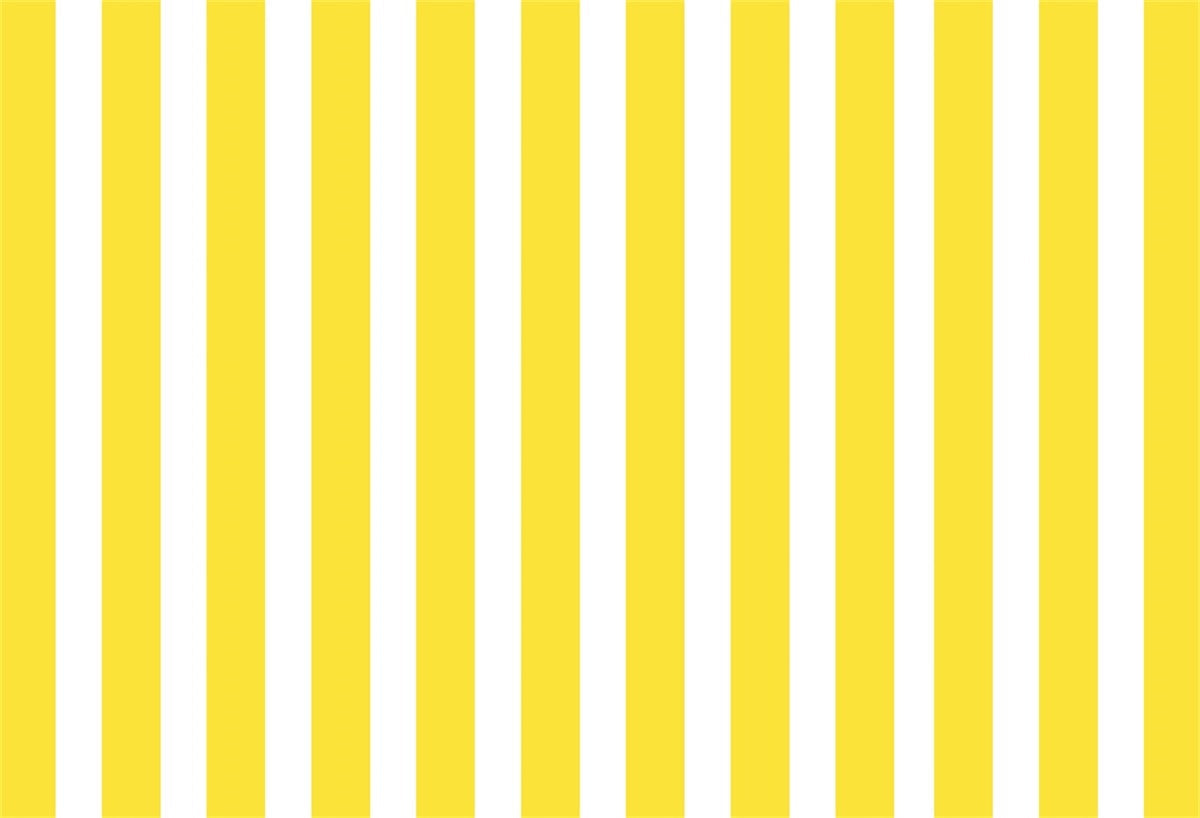 White and Yellow Stripe Fabric Photography Backdrops