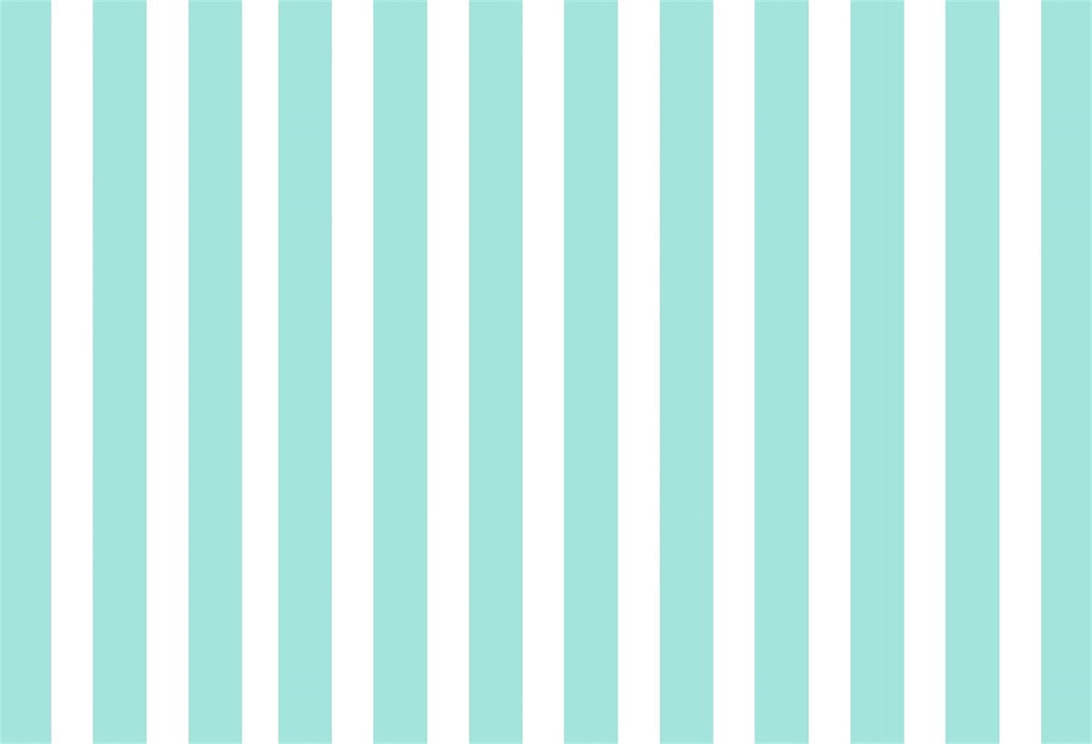 White and Mint Stripe Photo Background Backdrop