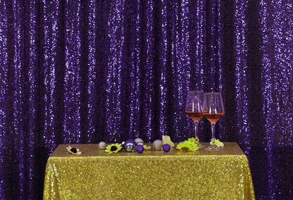 Toile de fond de photographie de paillettes violettes pour la fête