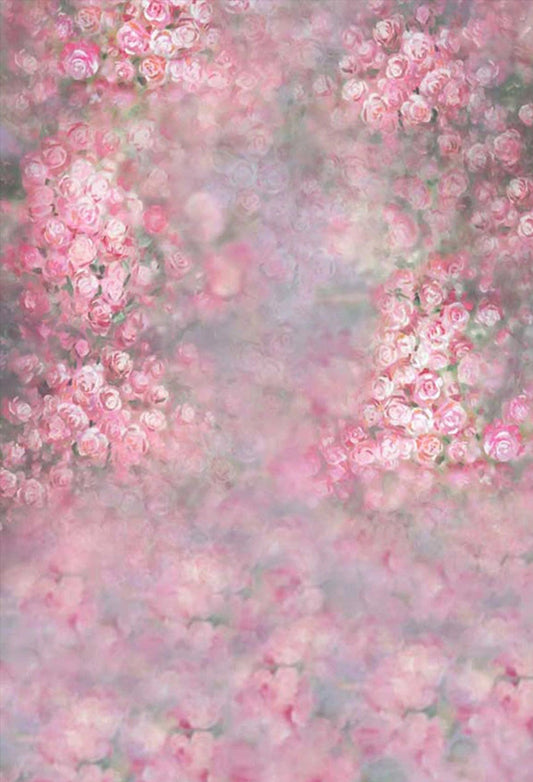 Toile de fond décors de photographie florale abstraite de mariage rose rose pour le studio