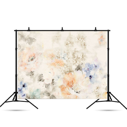 Toile de fond beau fond de bouquet de fleurs roses aquarelle pour la photographie SBH0044