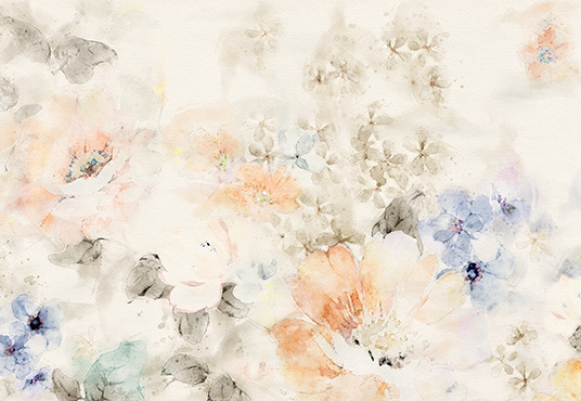 Toile de fond beau fond de bouquet de fleurs roses aquarelle pour la photographie SBH0044