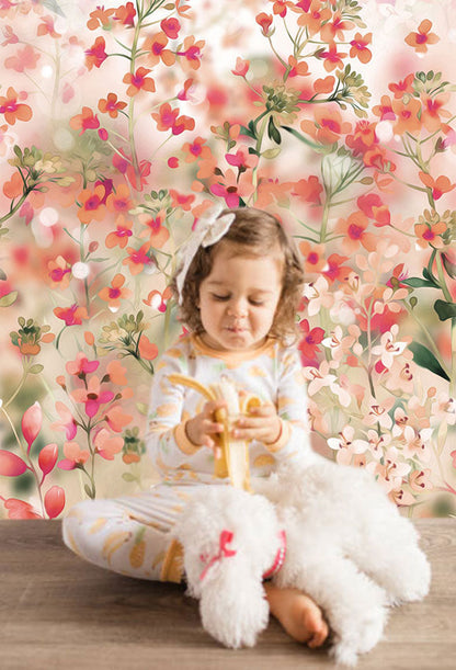 Toile de fond de fleurs en demi-teintes abstraite incroyable pour le studio vidéo photo SBH0046