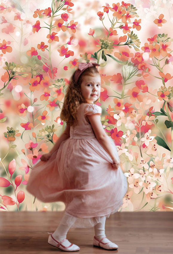 Toile de fond de fleurs en demi-teintes abstraite incroyable pour le studio vidéo photo SBH0046