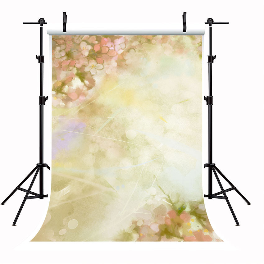Toile de fond de peinture abstraite de photo de fleurs pressées pour le studio photo SBH0057