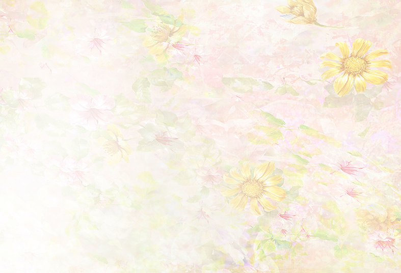 Toile de fond de studio de photo d'aquarelle de fond de fleur jaune pour le photographie SBH0060