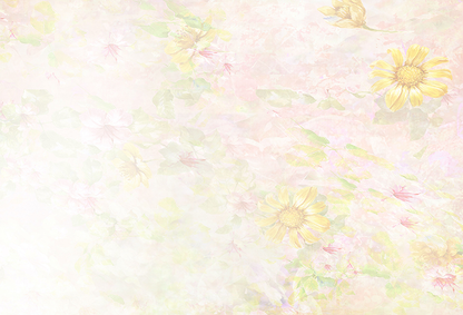 Toile de fond de studio de photo d'aquarelle de fond de fleur jaune pour le photographie SBH0060