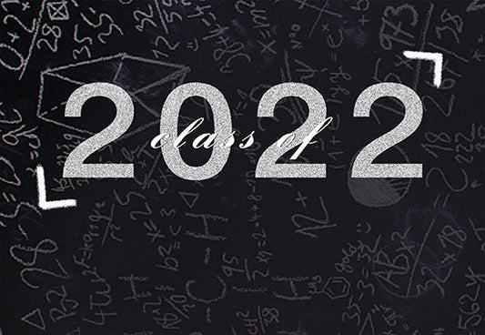 Toile de fond de tableau noir graduation photo collège classee de 2022 SBH0083