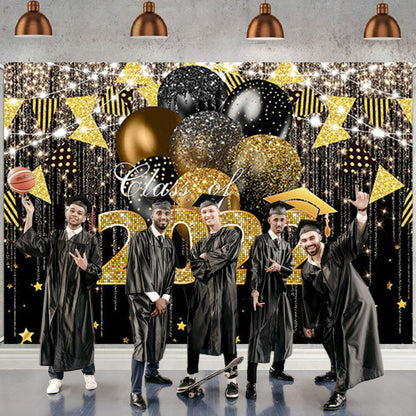 Toile de fond de fête de remise des diplômes d'éclairage de scène pour la photographie SBH0096