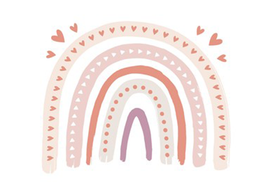 Toile de fond d'arc-en-ciel bohème pour la photo studio SBH0129