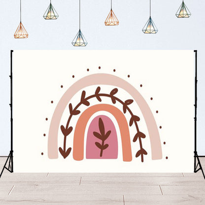 Toile de fond d'arc-en-ciel bohème couleurs pastel décoration photographie SBH0136