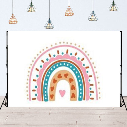 Toile de fond d'arc-en-ciel mignon bohème coloré pour la photographie SBH0137