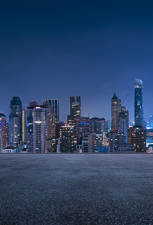 Toile de fond de photographie de scène de nuit de paysage urbain SBH0313