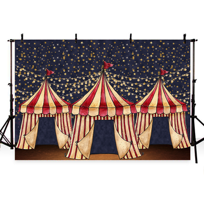 Toile de fond de paillettes thème cirque enfants pour la photographie SBH0323