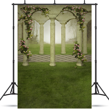 Toile de fond de jardin fantaisie pour la photographie de printemps SBH0354
