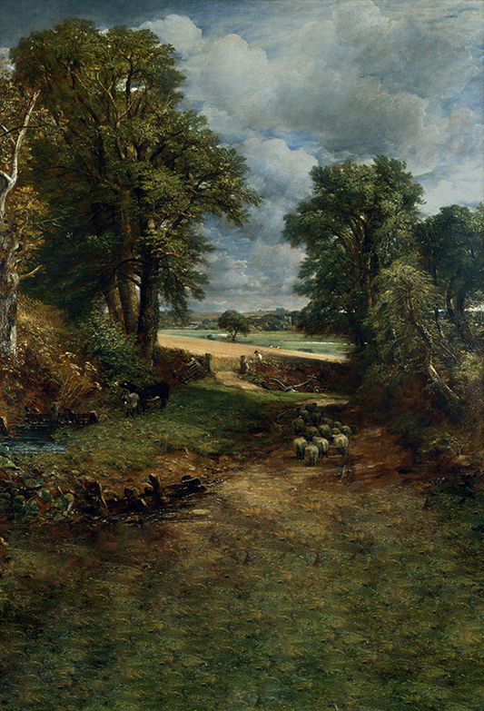 Toile de fond de paysage de peinture à l'huile pour la photographie SBH0369