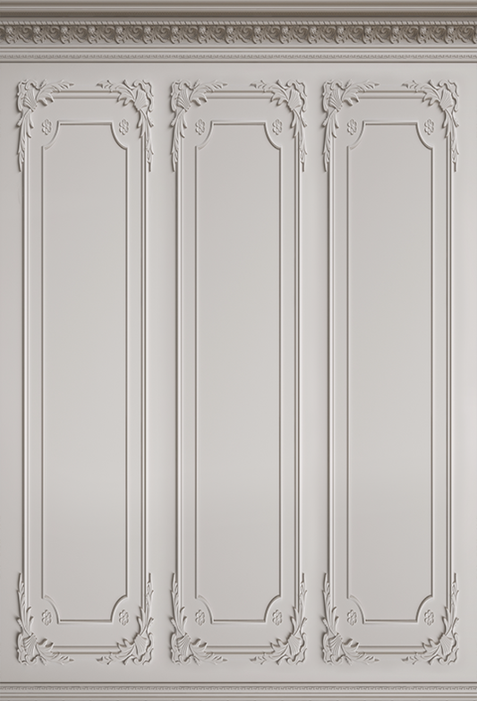 Toile de fond de photographie de mur intérieur classique blanc SBH0387