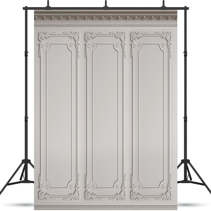 Toile de fond de photographie de mur intérieur classique blanc SBH0387