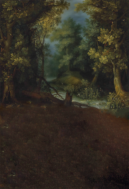 Toile de fond classique de peinture à l'huile de paysage pour la photographie SBH0413