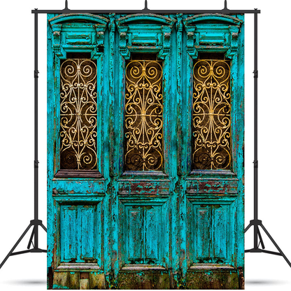 Toile de fond de porte turquoise unique pour la photographie SBH0440