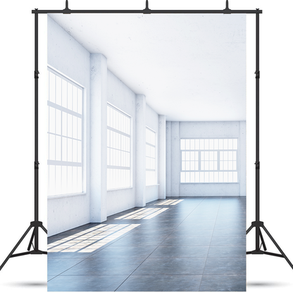Toile de fond de salle blanc pour photo studio SBH0442
