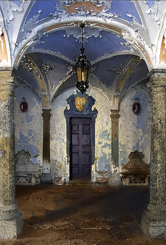 Toile de fond de salle vide historique pour la photographie SBH0443