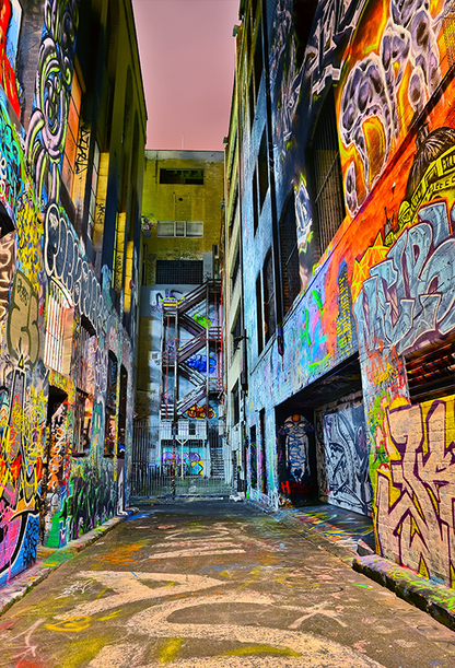 Toile de fond de ruelle colorée pour la photographie SBH0451