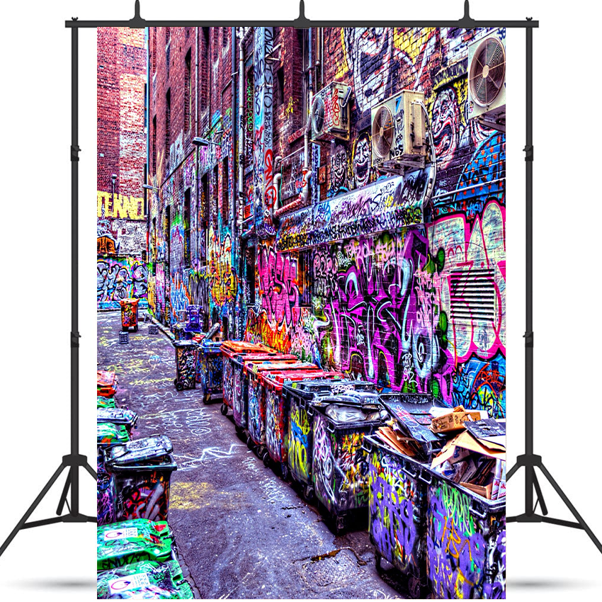 Toile de fond de graffitis d'art de rue urbaine pour séance photo SBH0453